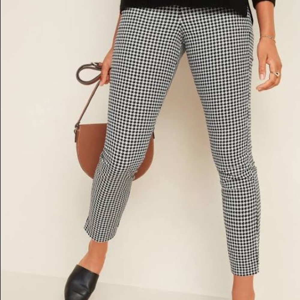 Slim Ankle Gingham patterned pants